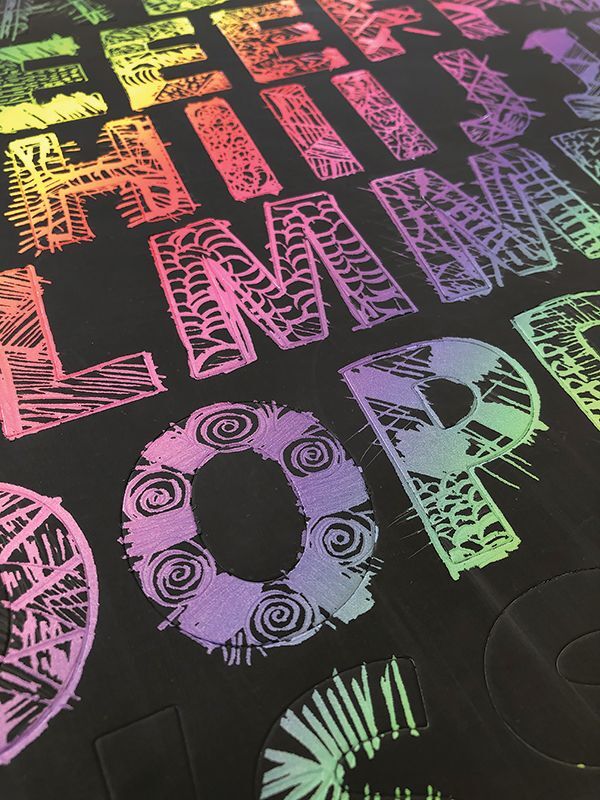 Scratch Adhesive Letters & Numbers