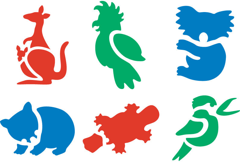 Australian Animals Stencil Series #1