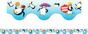 Penguins Scalloped Border