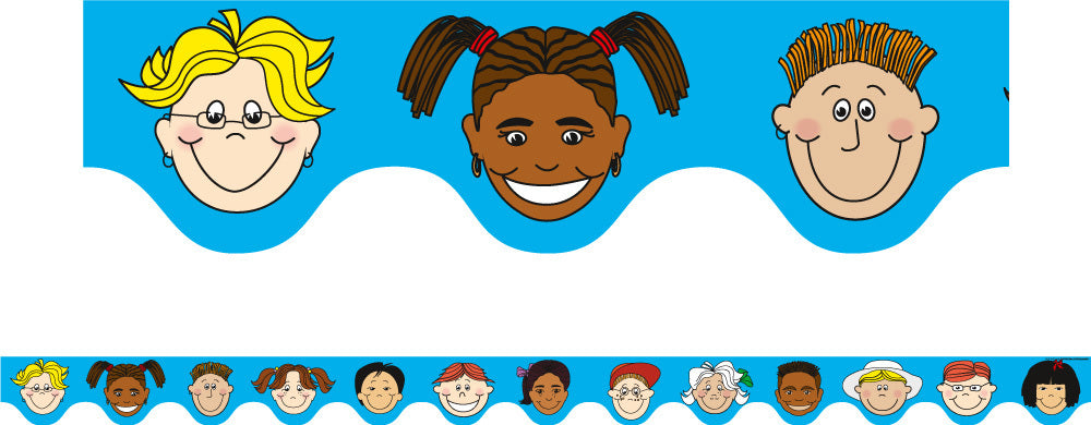Multicultural Kids Scalloped Border (Previous Design)