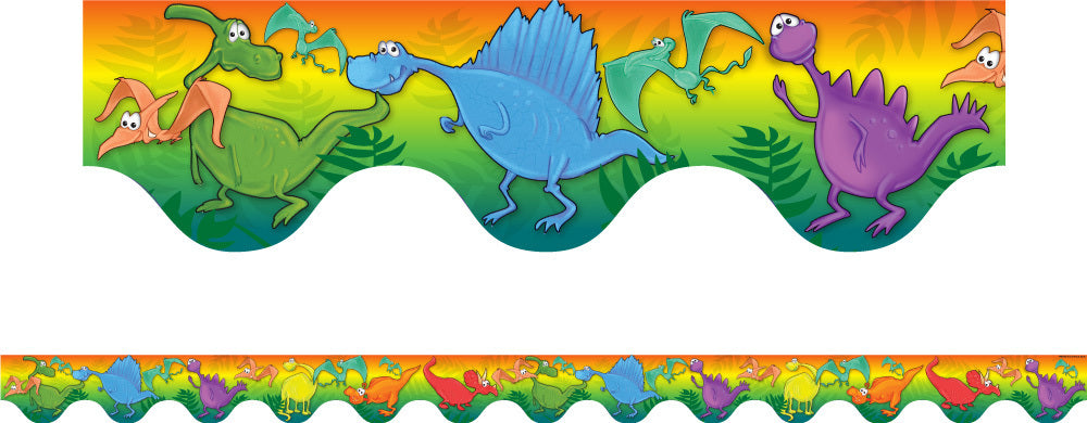 Dinosaurs Scalloped Border (Previous Design)