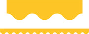 Primary Colours (Yellow) - Scalloped Border (Pack of 12)