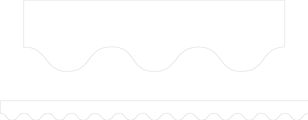 Blank Card Scalloped Border