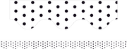 White Polka Dots - Scalloped Borders (Pack of 12)