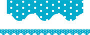 Blue Polka Dots - Scalloped Borders (Pack of 12)