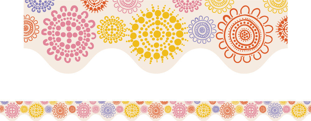 Rainbow Dreaming - Scalloped Border