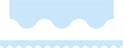 Pastel Blue - Scalloped Border (Pack of 12)