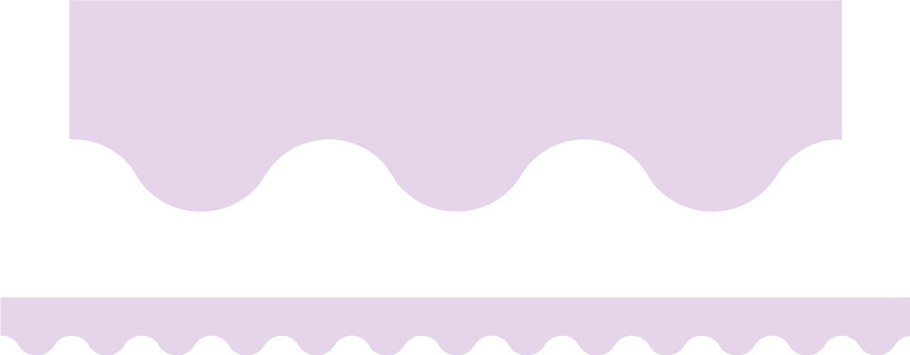 Pastel Purple - Scalloped Border (Pack of 12)