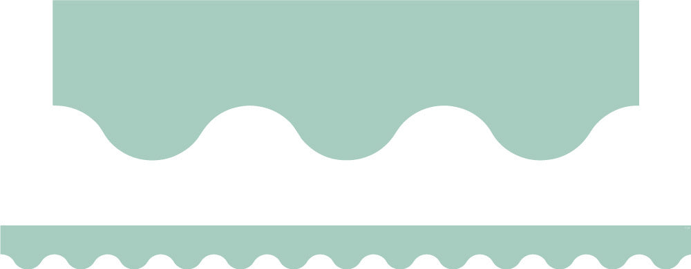 Sage - Scalloped Border (Pack of 12)
