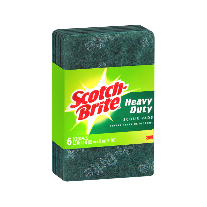 Scotch-Brite Heavy Duty Scourer 6-Pack (Box of 5)