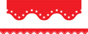 Red Scalloped Restickable Border