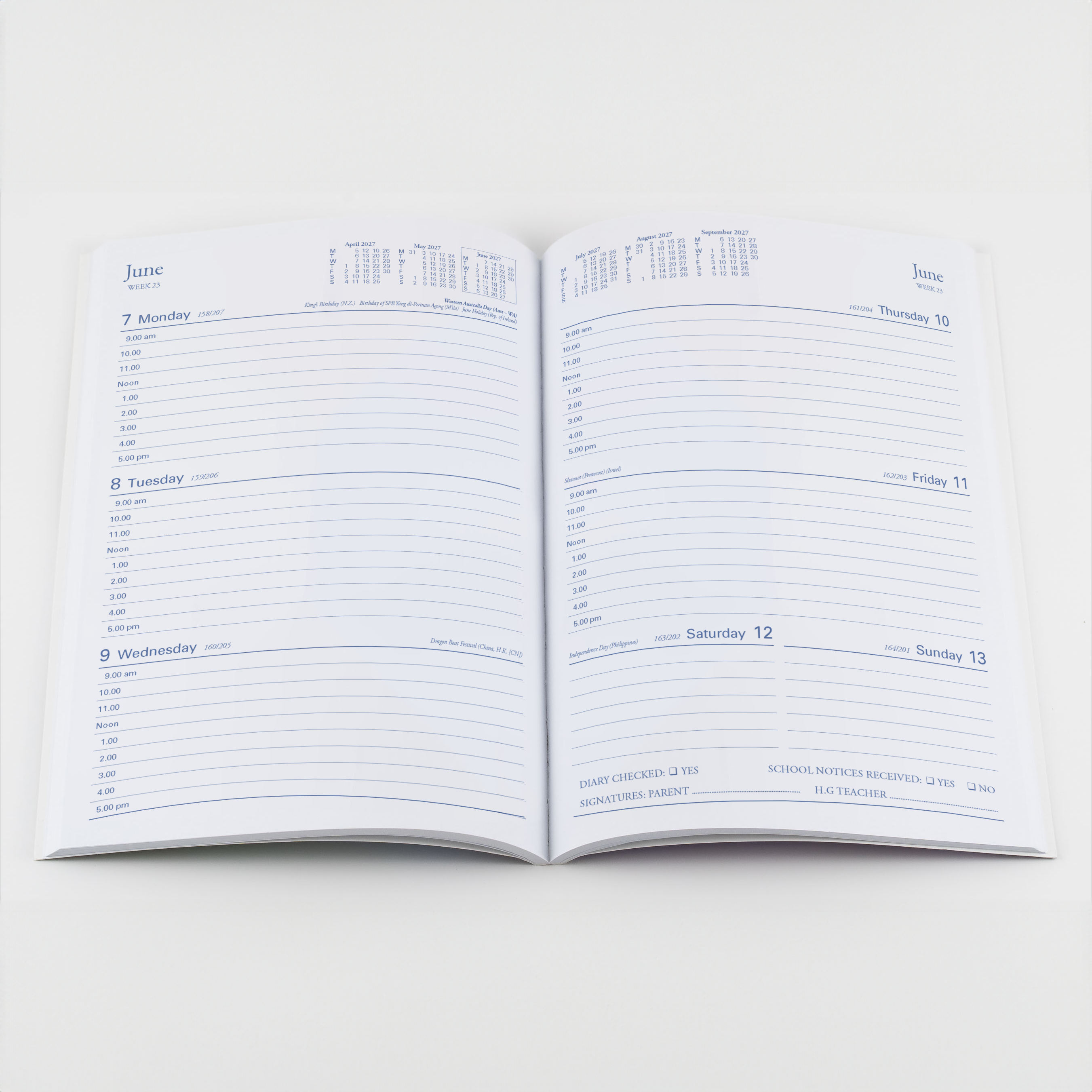 Collins Colplan Student Diary 2027 (A5) - Perfect Bound (Week to View)