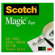 Scotch Magic Tape: 19mm x 25.4m (Pack of 4)