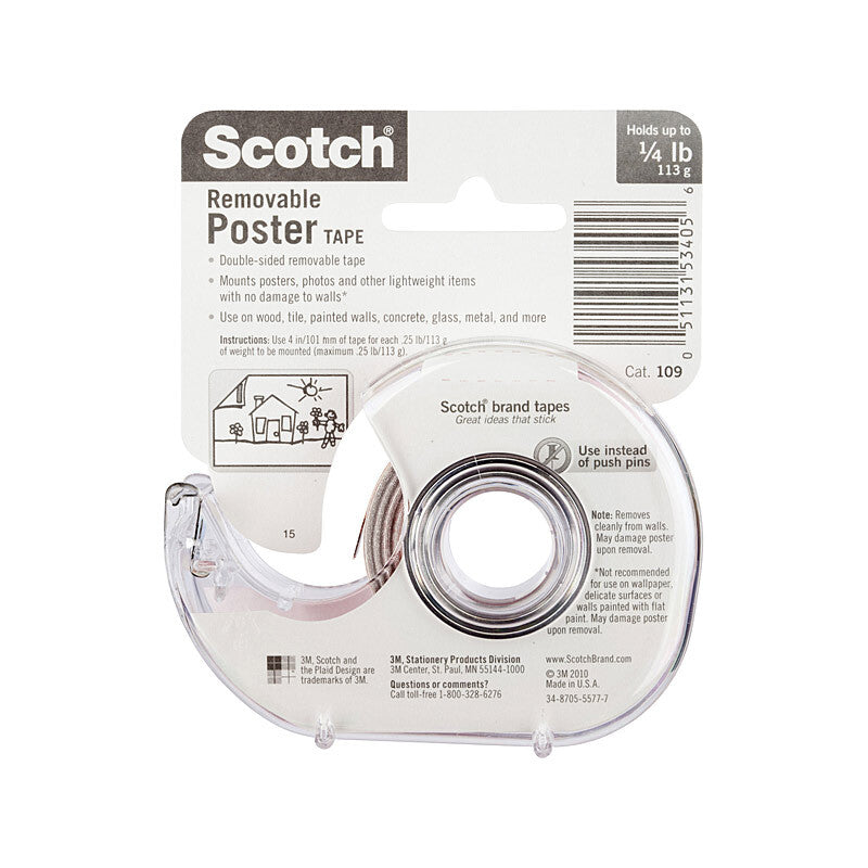 Scotch Poster Tape 109 19mm (Box of 6)