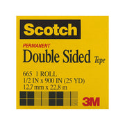 Scotch Double-Sided Tape 665 12mm (Box of 12)
