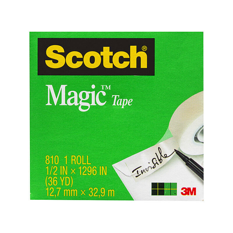 Scotch Magic Tape 810 12mm x 33m (Box of 12)