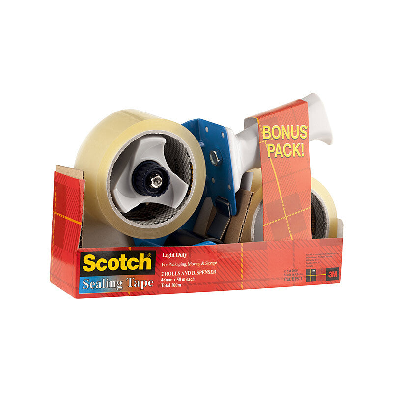 Scotch Dispenser BPS-1 & Pack of 2 Packaging Tape