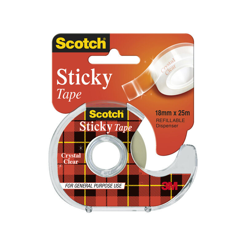 Sctc Stk Tape 502 18mmX25 (Pack of 12)