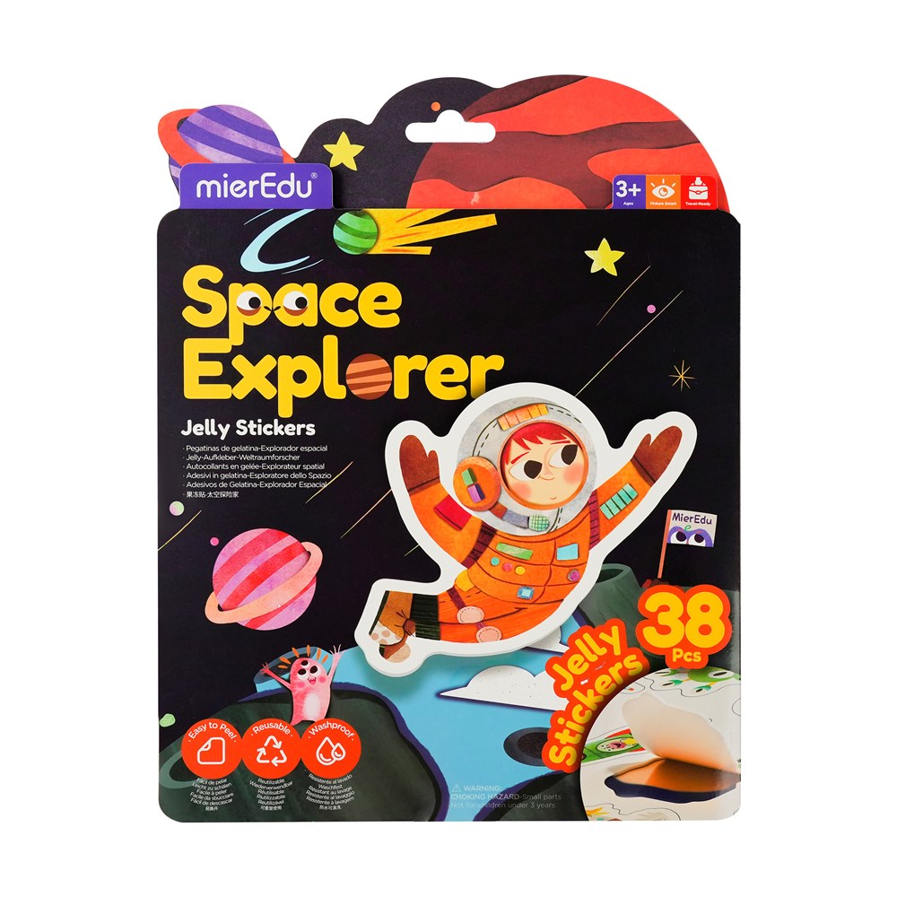 mierEdu Jelly Stickers - Space Explorer