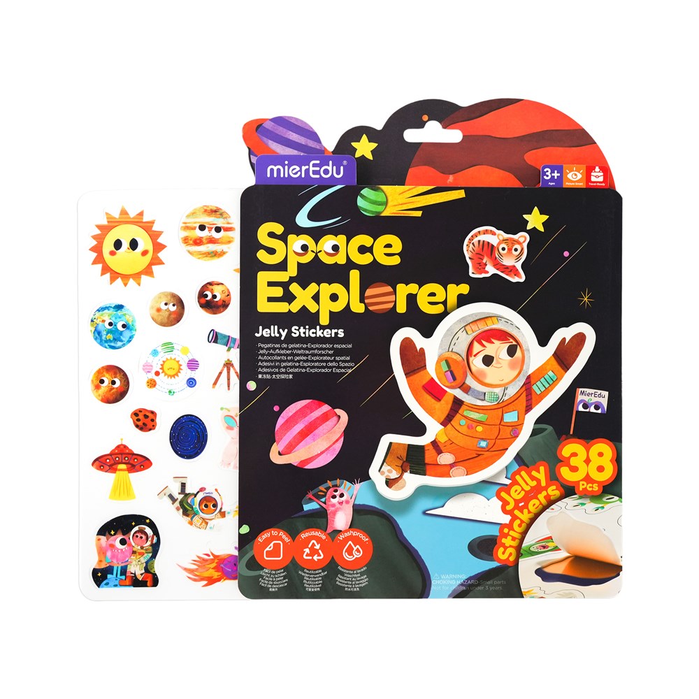 mierEdu Jelly Stickers - Space Explorer - view 2