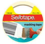 Sellotape Masking Tape - 24mmx50m: Cream