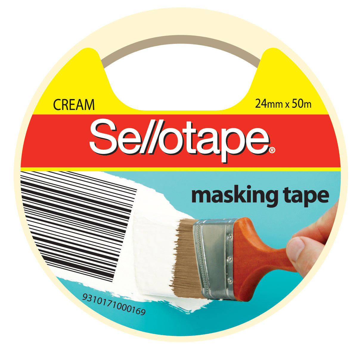 Sellotape Masking Tape - 24mmx50m: Cream