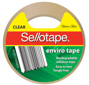 Sellotape - Enviro Vine (18mmx50m): Clear