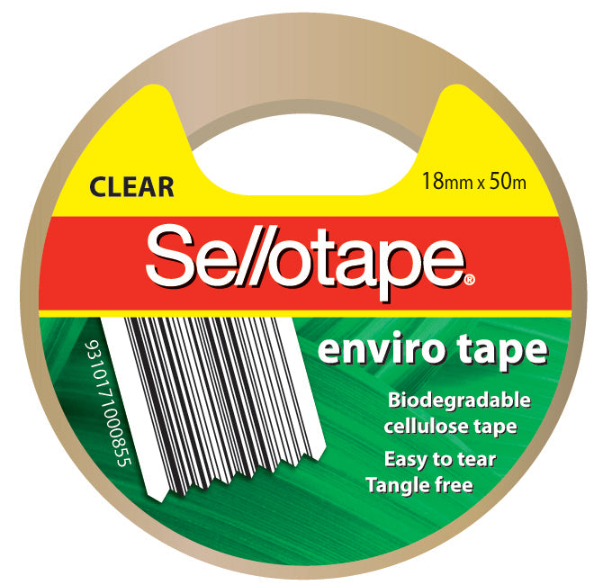Sellotape - Enviro Vine (18mmx50m): Clear