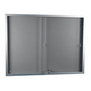Visionchart BeNoticed Notice Case Sliding Door Lockable 1200 x 900mm Felt Pinboard (Special Order)