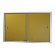 Visionchart BeNoticed Notice Case Sliding Door Lockable 1800 x 900mm Krommenie Pinboard (Special Order)