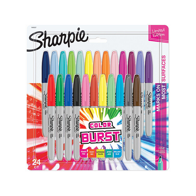 Sharpie Fine Colour Burst - Pack of 24 (Box of 2)