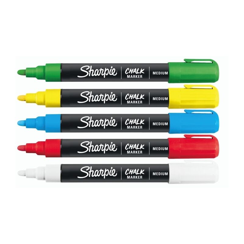 Sharpie Chalk Wet Marker Assorted - Pack of 5 (Box of 4)