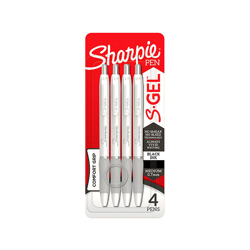 Sharpie GelWh4/Black - Pack of 4 (Box of 6)