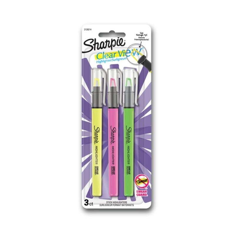Sharpie C/V Hiltr Stk Assorted - Pack of 3 (Box of 6)