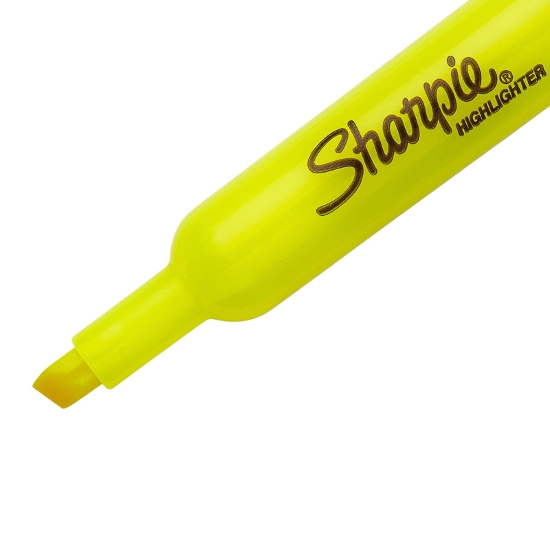 Sharpie Highlighter Tank Yellow - Pack of 12 (Box of 3)