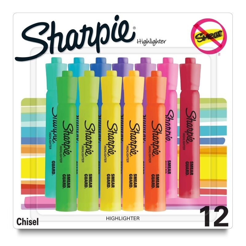 Sharpie Hiltr Tank Assorted - Pack of 12 (Box of 3)