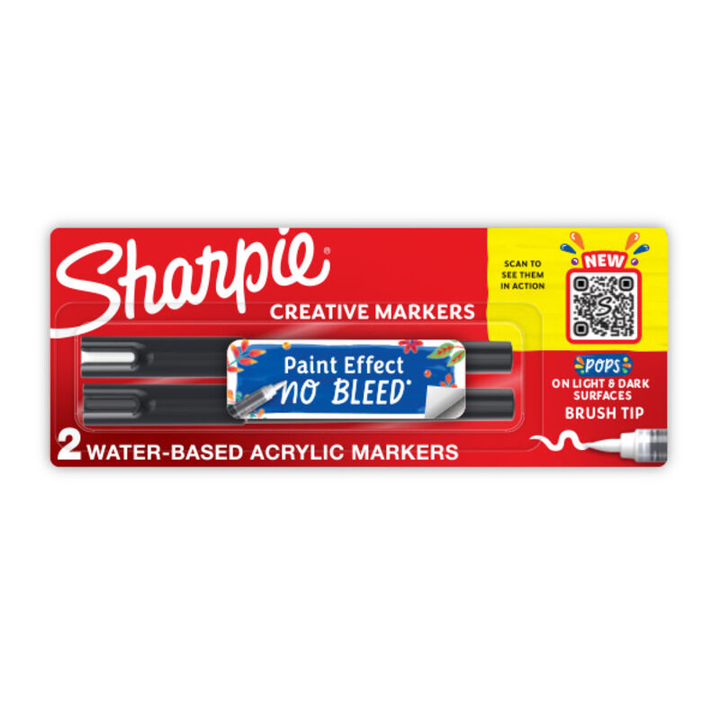 Sharpie Creat Mrk Brush Assorted - Pack of 2 (Box of 6)