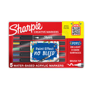 Sharpie Creat Mrk Brush Assorted - Pack of 5 (Box of 6)