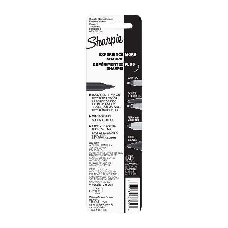 Sharpie PrmMark FP Black - Pack of 2 (Box of 6)