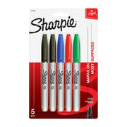 Sharpie Permanent Marker Assorted - Pack of 5 (Box of 6)