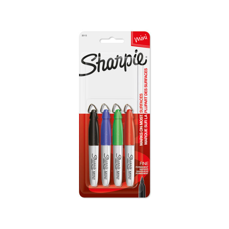 Sharpie Pen Fine Mini - Pack of 4 (Box of 6)