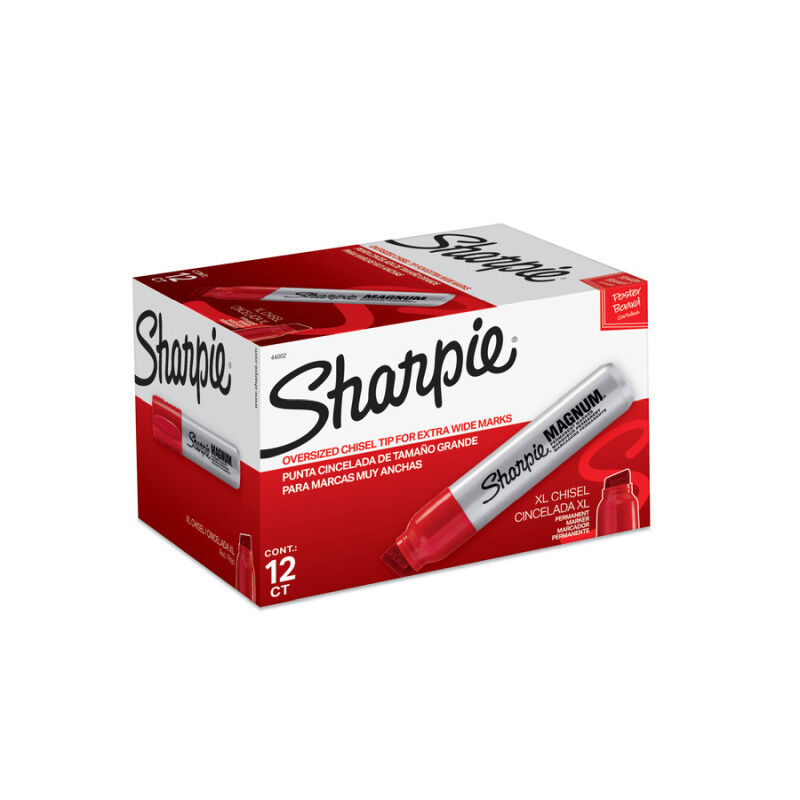 Sharpie Magnum PermMark 44 - Red (Pack of 12)