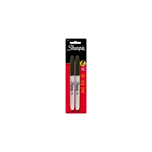Sharpie Marker - Permanent Fine: Black (Pack of 2)