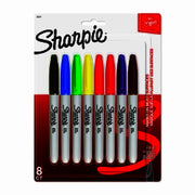 Sharpie Marker: Permanent Fine - Assorted Pack of 8