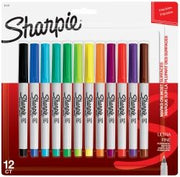 Sharpie Permanent Marker - Ultra Fine: Assorted Colours (Pack of 12)