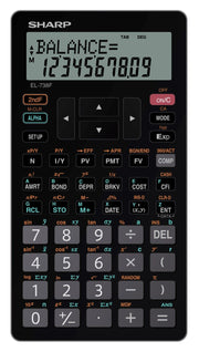 Sharp Calculator - Financial EL738FB (Black)