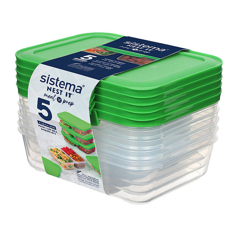 Sistema 870ml Meal Nest It (Pack of 5)