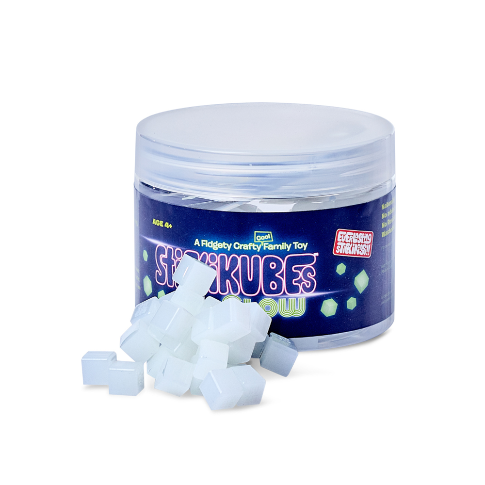 StickiKubes Glow in the Dark Tub - 125pc
