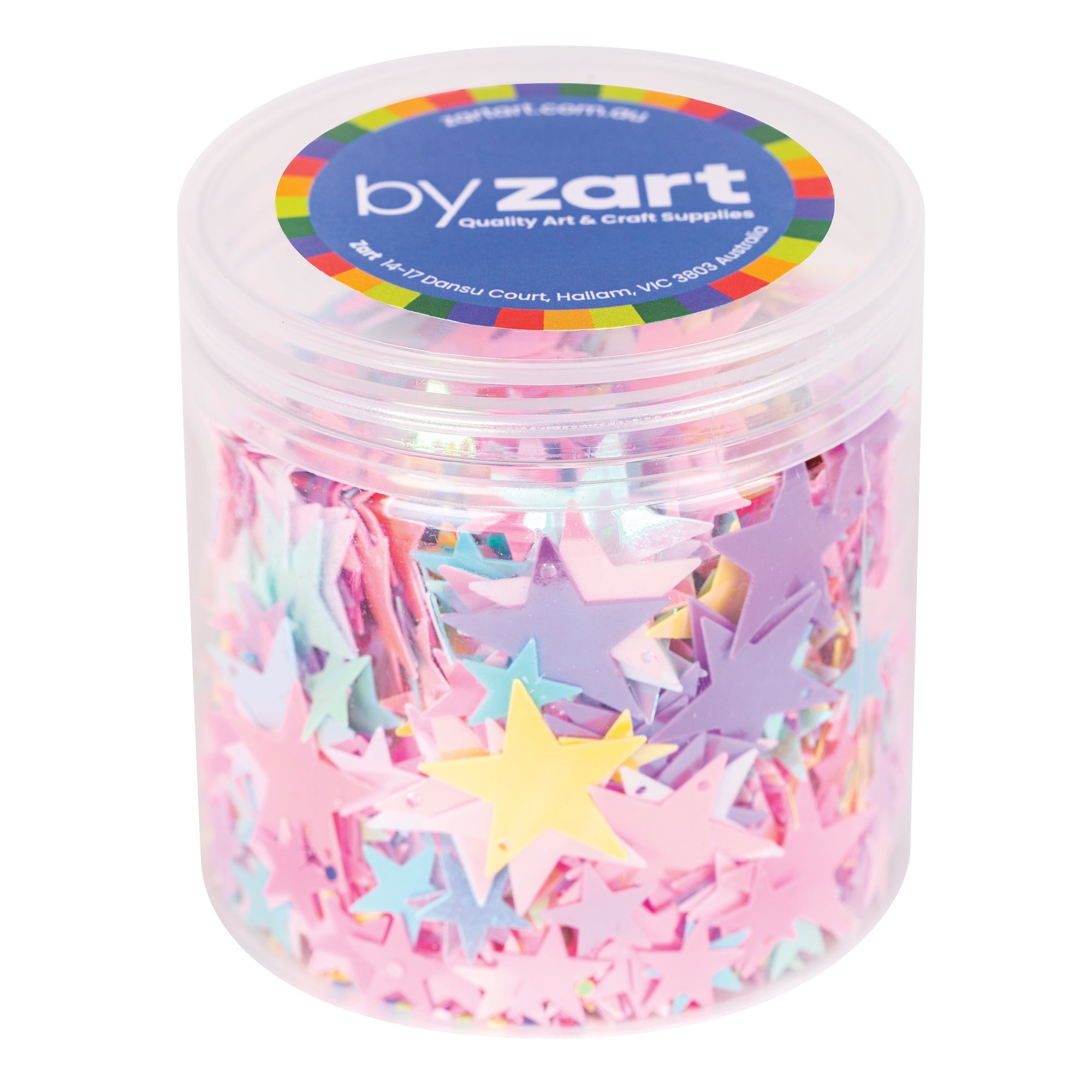 Sequin Stars Pastel Iridescent - 50g