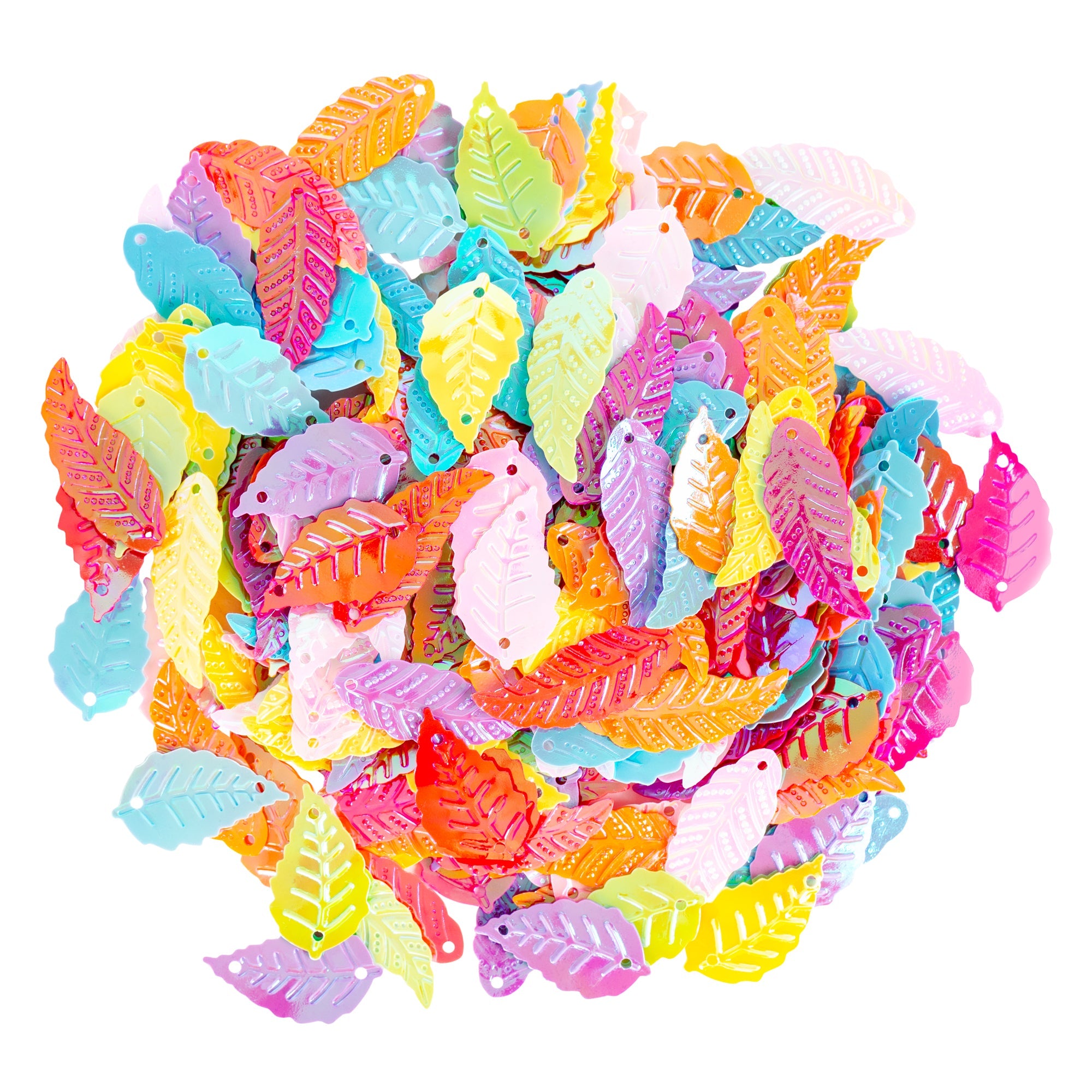 Iridescent Leaf Sequins - 50g